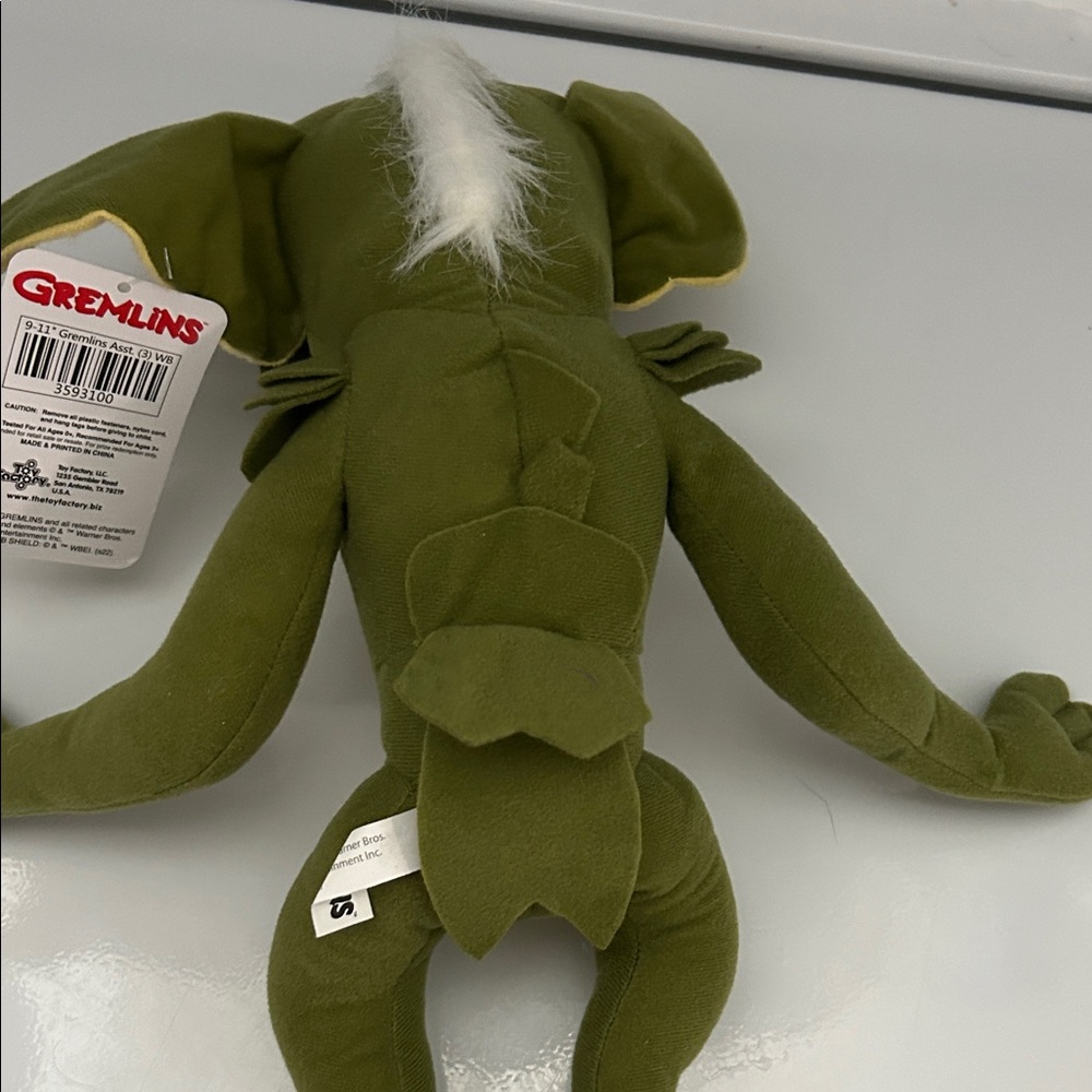 Gremlins Stripe Green and Yellow Stuffed Toy - Picture 4 of 7